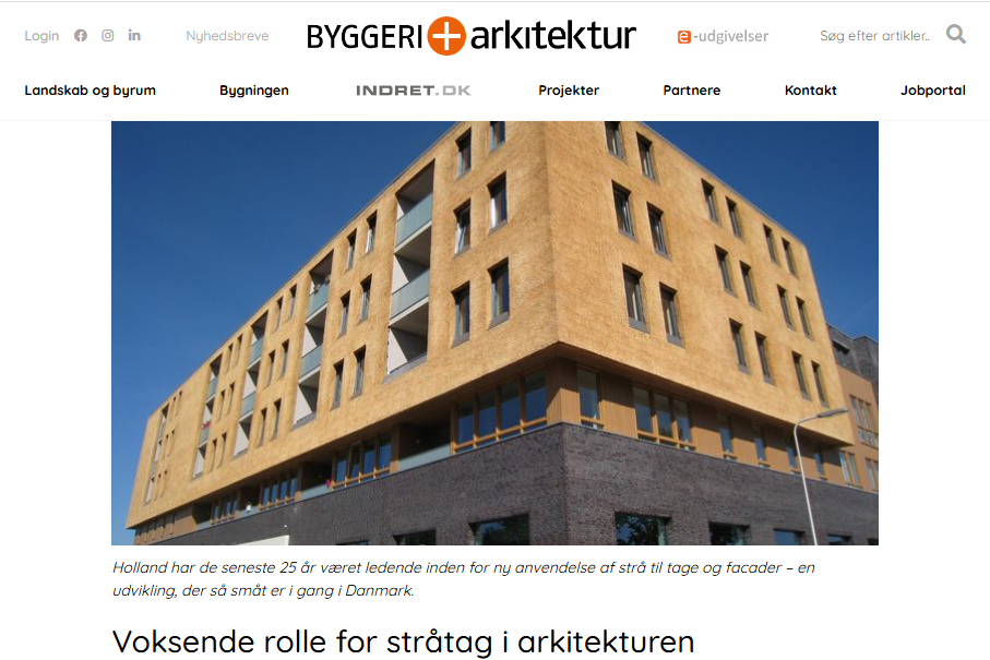 Stråtags-info.dk omtalt i Byggeri og Arkitektur